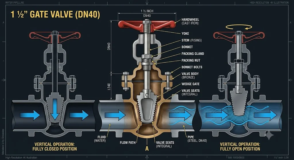 Ứng dụng thực tế của van cổng