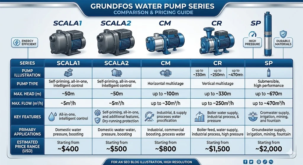 Các yếu tố ảnh hướng tới giá của máy bơm