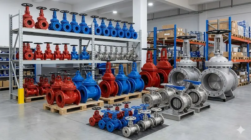 Các loại van chặn mặt bích