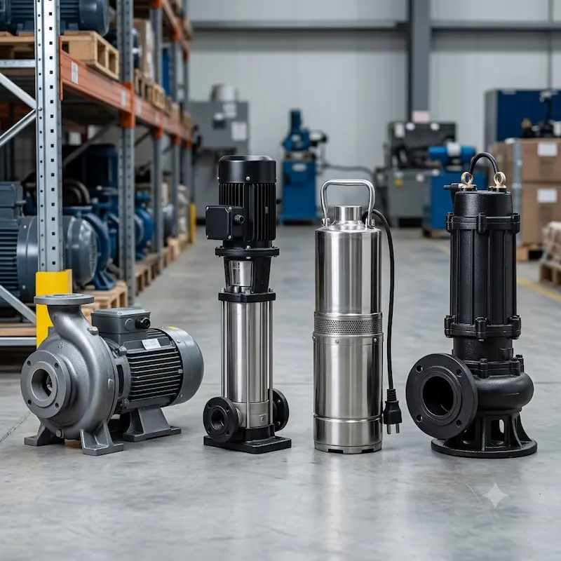 Các loại máy bơm nước phổ biến