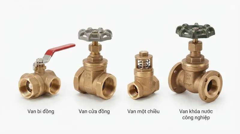 So sánh các loại van phổ biến