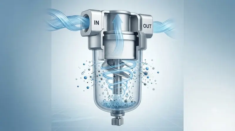 Nguyên lý hoạt động của bình lọc khí
