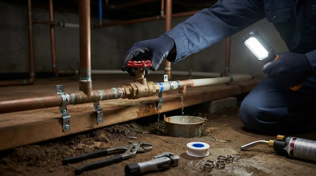 Hướng dẫn khóa van nước đúng cách 