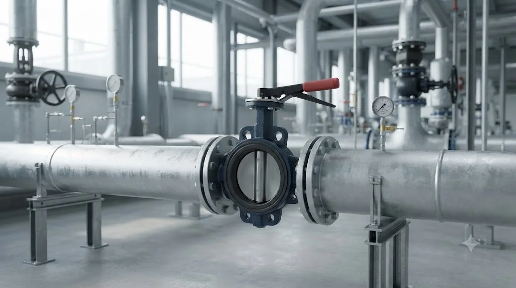 Ứng dụng thực tế của van bướm tay gạt