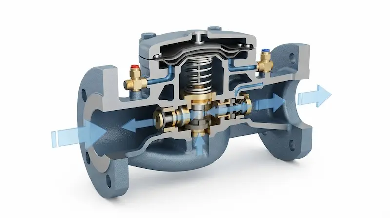 Nguyên lý hoạt động bên trong của Automatic Balancing Valve