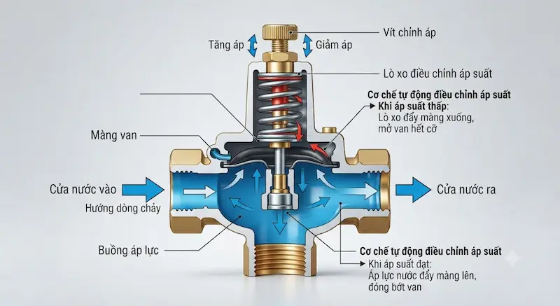 Thông số kỹ thuật quan trọng của van chỉnh áp
