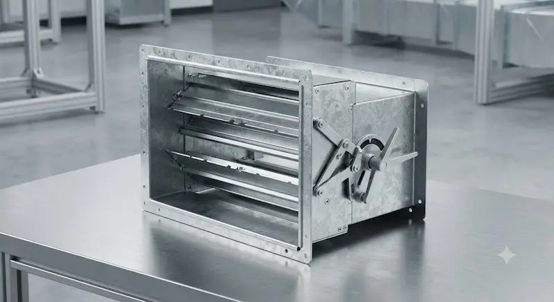 Giới thiệu chi tiết cấu tạo của van gió hình vuông