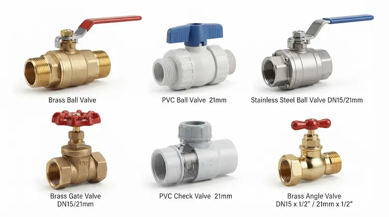Các loại van ống nước phổ biến hiện nay