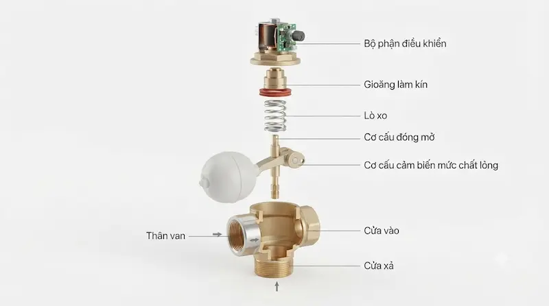 Cấu tạo và nguyên lý hoạt động của van