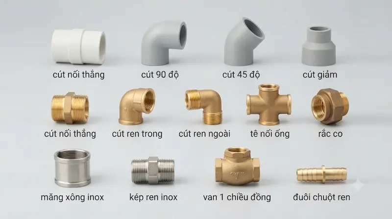 Giới thiệu chi tiết về các loại cút nối