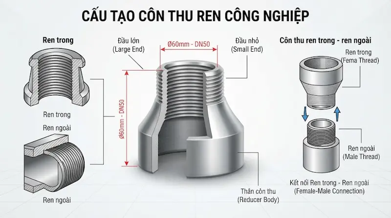 Cấu tạo và nguyên lý hoạt động của côn thu