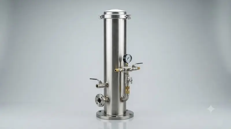 Giới thiệu chi tiết cấu tạo của cột lọc nước inox