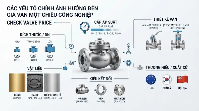 Các yếu tố ảnh hướng đến giá của van