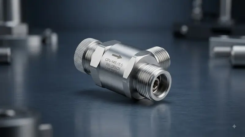 Giới thiệu chi tiết về low cracking pressure check valve