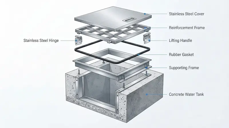 Nguyên lý hoạt động và cấu tạo của nắp inox