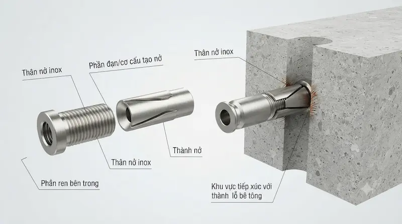 Cấu tạo và nguyên lý hoạt động của nở đạn
