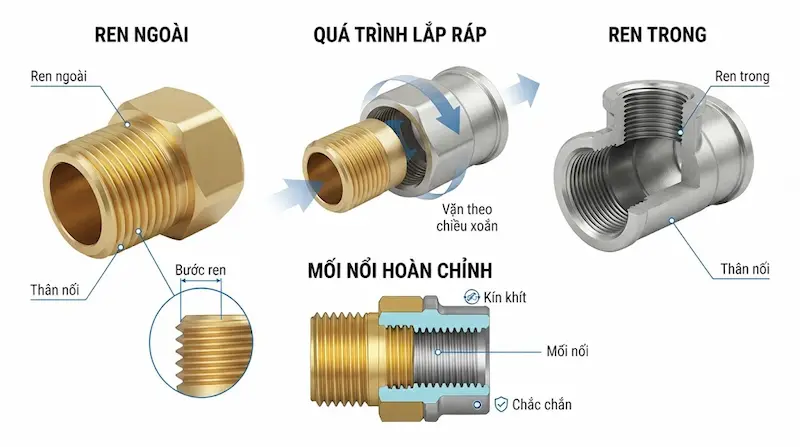 Cấu tạo và nguyên lý hoạt động của ren