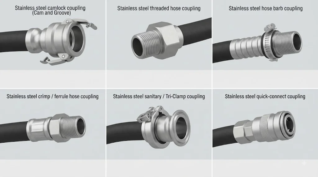 Ứng dụng thực tế của stainless steel hose coupling