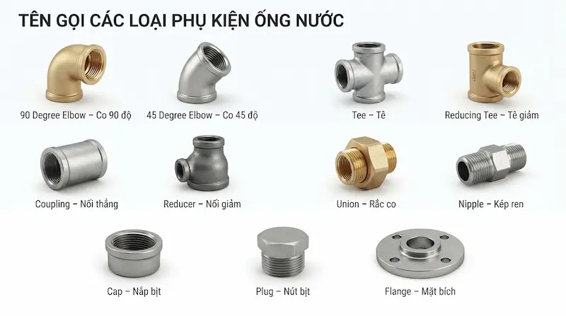 Giới thiệu chi tiết về tên gọi các loại phụ kiện