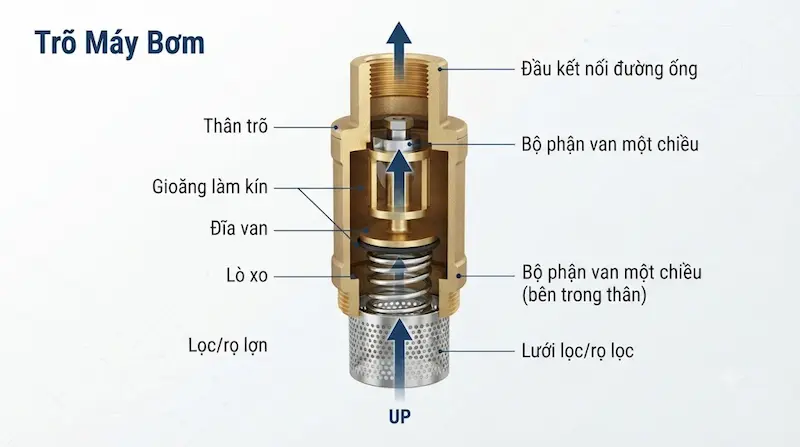 Cấu tạo và nguyên lý hoạt động của trõ