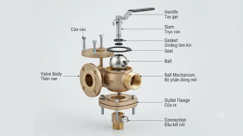 Nguyên lý hoạt động của van bơm