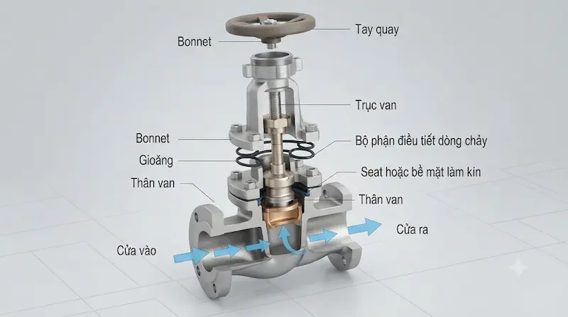 Cấu tạo và nguyên lý hoạt động của van điều tiết
