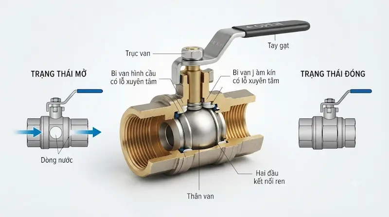 Thông số kỹ thuật của van công nghiệp
