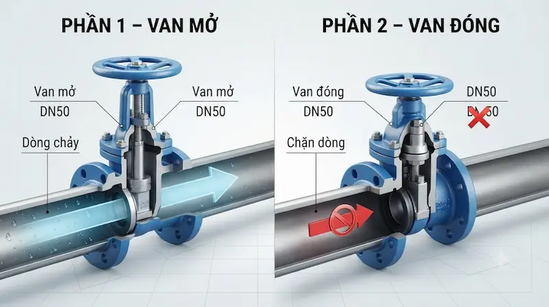 Nguyên lý hoạt động của van