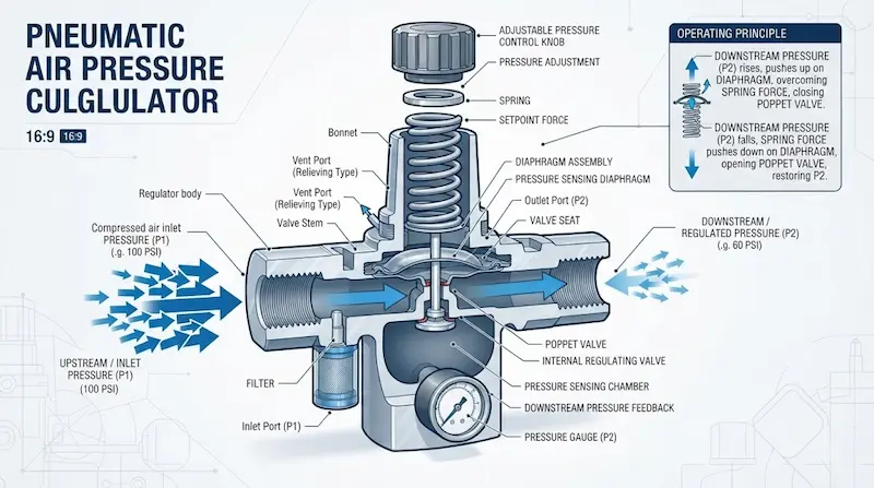 Cấu tạo và nguyên lý hoạt động của van giảm áp