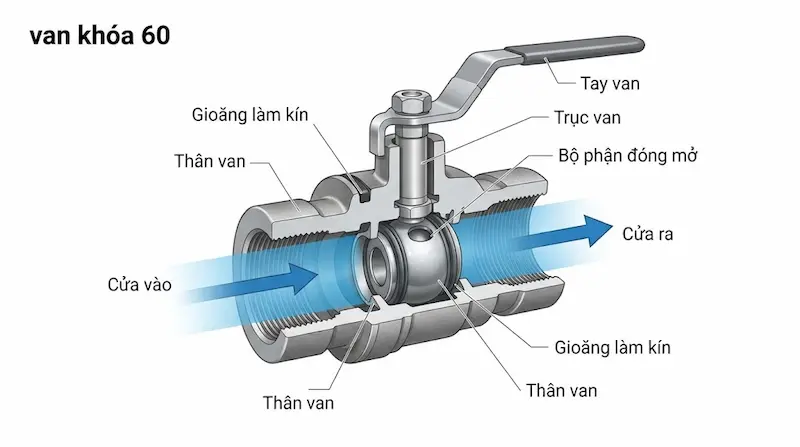 Nguyên lý hoạt động của van khóa