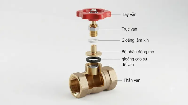 Cấu tạo và nguyên lý hoạt động của van