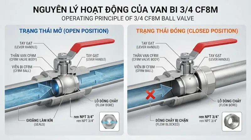 Nguyên lý hoạt động của van
