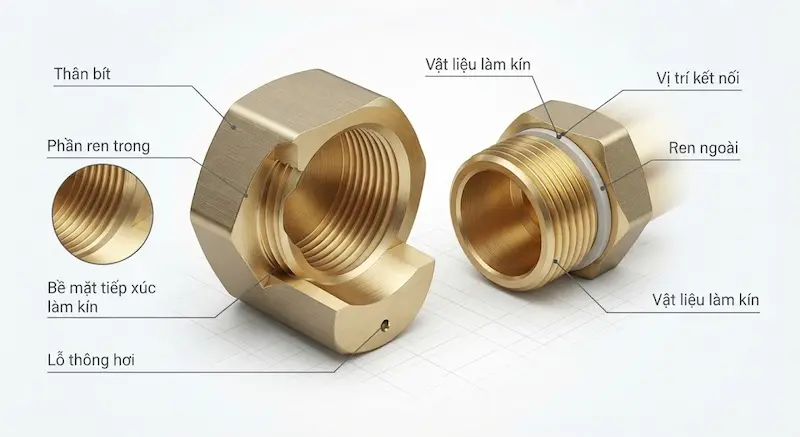 Cấu tạo bên trong của bít răng