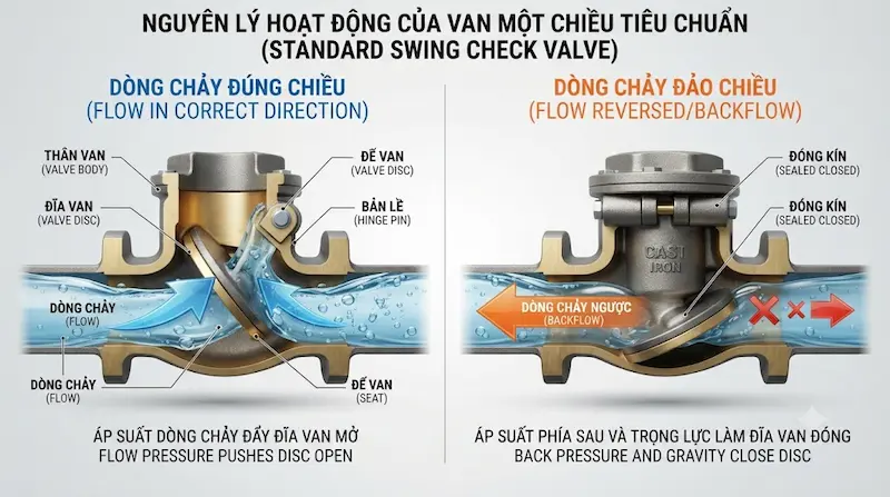 Nguyên lý hoạt động của van