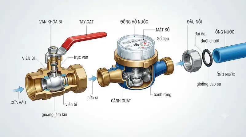 Nguyên lý hoạt động của khóa van