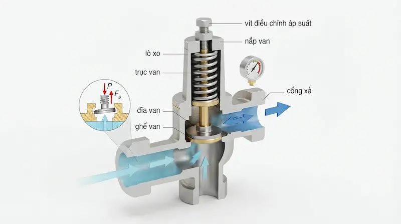 Nguyên lý hoạt động của van