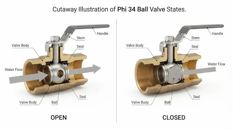 Nguyên lý hoạt động của van nước phi