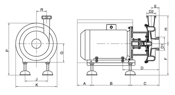 gkh-sannitary-centrifugal-pump-22kw-drawing