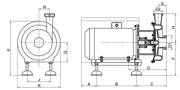 gkh-sannitary-centrifugal-pump-3kw-drawing
