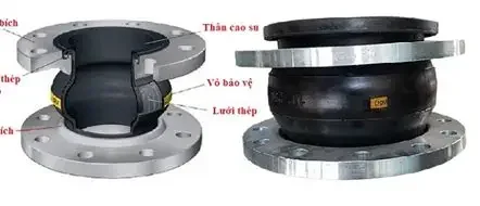 khớp nối mềm cao su dn150 (3)