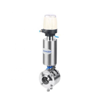 donjoy-316l-food-grade-pneumatic-double-butterfly-valve-with-c-top-for-fluid-picture-9