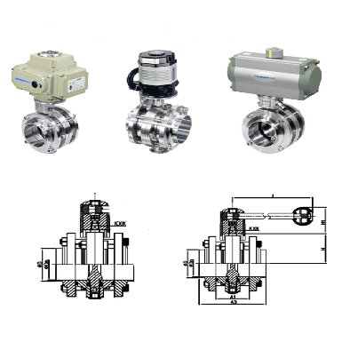 donjoy-food-grade-stainless-steel-clamped-type-electric-butterfly-valve-picture-10