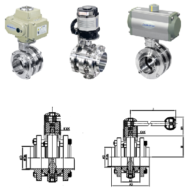 donjoy-pneumatic-316l-sanitary-3-pieces-butterfly-valve-for-beverage-picture-10