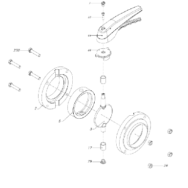 donjoy-sanitary-butterfly-valve-three-position-pulls-handle-for-pharmacy-picture-9