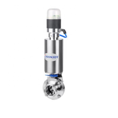 donjoy-sanitary-clamp-pneumatic-butterfly-valve-with-positioner-for-beer-picture-9