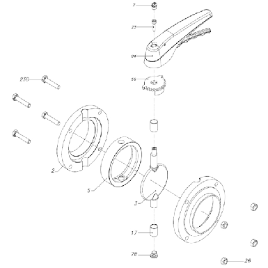 donjoy-sanitary-plastic-handle-stainless-steel-threaded-butterfly-valve-picture-6