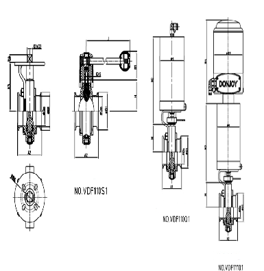 donjoy-sanitary-plastic-handle-stainless-steel-threaded-butterfly-valve-picture-8