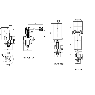 donjoy-stainless-steel-manual-clamp-butterfly-valve-with-pull-handle-picture-7