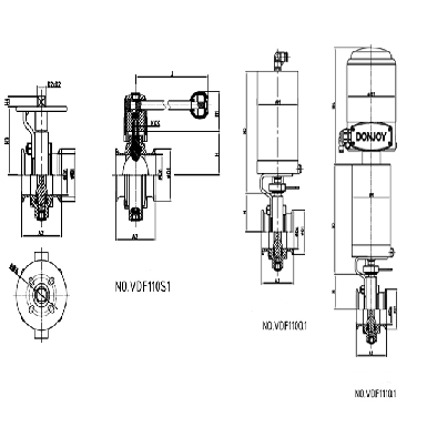 donjoy-stainless-steel-manual-clamp-butterfly-valve-with-pull-handle-picture-8