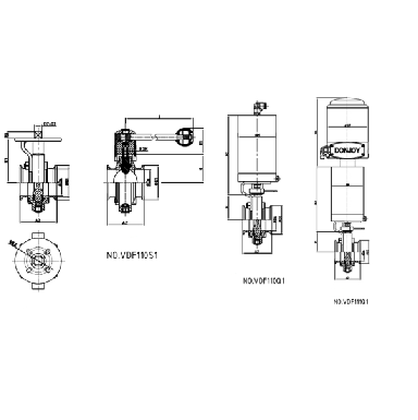 donjoy-stainless-steel-manual-weld-butterfly-valve-with-pull-handle-picture-7